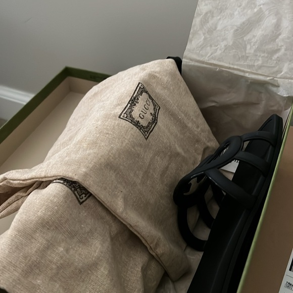 GUCCI BLACK W GPALMA SLIDE RUBBER - Picture 9 of 10